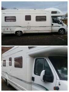 bessecar motorhome oxidised dull sides grp